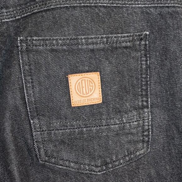 Deus Ex Machina Men's 30w Memphis Slim Jeans in Washed Black - Picture 8 of 13